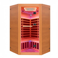 Infrared Sauna Built for Home Wellness, 2180W Heating, 7-Color LED Lights, Oxygen Bar, Bluetooth Speakers